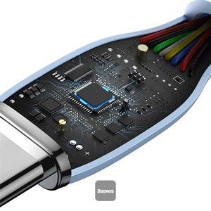 کابل USB به USB-C باسئوس مدل JELLY LIQUID SILICA GEL 100W طول 1.2 متر M7K