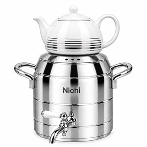 کتری قوری استیل 6 لیتری نیچی دو خط