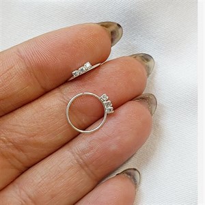 پیرسینگ بینی نقره پیرسینگ بینی نگین دار پیرسینگ بینی حلقه ای