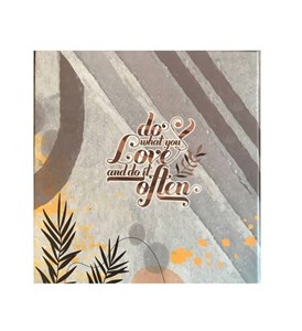 دفتر 160 برگ جلد سخت خشتی (20 20) پیک فدک (طرح Do What You Love)