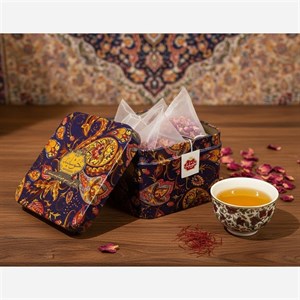 دمنوش زعفران کادویی لوکس بسته 12 عددی