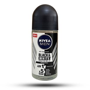 رول ضد تعریق مردانه نیوآ مدل Black & White Invisible Original حجم 50 میل