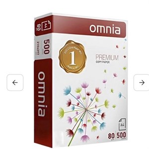 کاغذ A4 اومنیا Omnia مدل Premium بسته 5 تایی