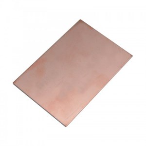 فیبر خام مدار چاپی دو رو ضخامت 1.5 ابعاد 70 در 100 میلیمتری استخوانی
