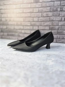 کفش مجلسی زنانه پام پام نوک فلزی ساتن