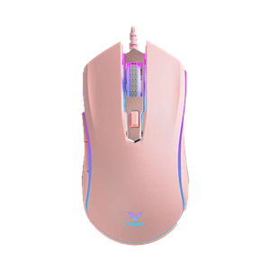 ماوس گیمینگ با سیم رپو مدل V25s Pink