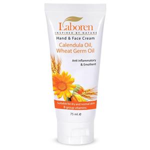 کرم مرطوب کننده تیوپی جوانه گندم و گل همیشه بهار لابورن حجم 75 میل laboren calendula cream