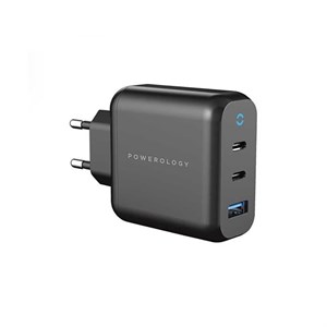 شارژر دیواری  پاورولوژی 65 وات مدل MULTIPLE PORT EU GAN (مشکی)