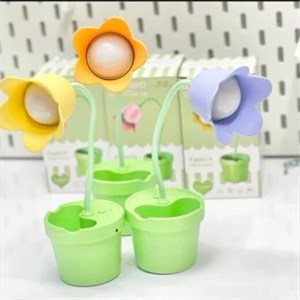 چراغ مطالعه و چراغ خواب شارژی جعبه دار طرح گلدان