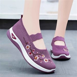 صندل طبی زنانه گلدار یاسی