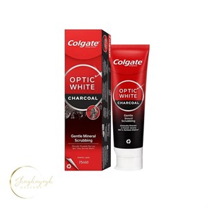 خمیر دندان سفیدکننده زغالی اپتیک وایت کلگیت 75 میل Colgate Optic White Charcoal Whitening