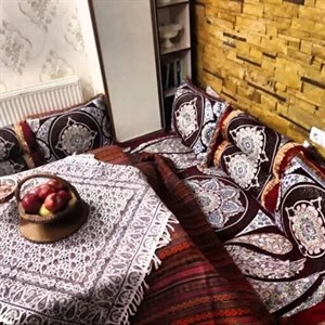 ست پشتی شاه نشین5تکه جنس مخمل شانل کامنا مدل 13111013