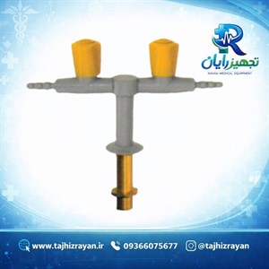 شیر گاز رومیزی دو طرفه آزمایشگاهی بهسان مدل BH4008