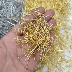میخ ته گرد طلایی 4سانت(20 گرمی)عمده و جزئی