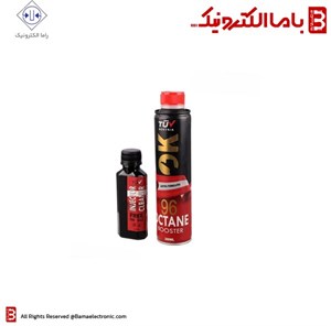 محلول اکتان بوستر به همراه انژکتورشوی مدل Austria Formulated برند اوکی حجم 300 میلی لیتر