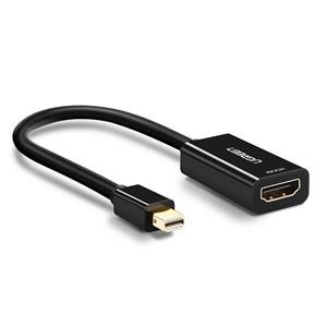UGREEN Mini DisplayPort to HDMI Adapter (Thunderbolt 2.0) 4K Mini DP to HDMI Adapter Cable suitable for MacBook Pro MacBook Air, iMac, Surface Book Pro 3/4/5, Thinkpad, Google Pixel Chromebook - Black 