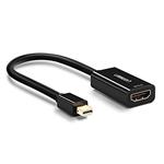 UGREEN Mini DisplayPort to HDMI Adapter (Thunderbolt 2.0) 4K Mini DP to HDMI Adapter Cable suitable for MacBook Pro MacBook Air, iMac, Surface Book Pro 3/4/5, Thinkpad, Google Pixel Chromebook - Black