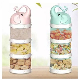 انبار شیرخشک (ظرف ذخیره غذا) سه طبقه طرح فیل