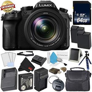 دوربین عکاسی PANASONIC LUMIX DMC-FZ2500 4K Point and Shoot Camera w/20X Leica DC Vario-ELMARIT F2.8-4.5 Lens - International Version - Gold Bundle