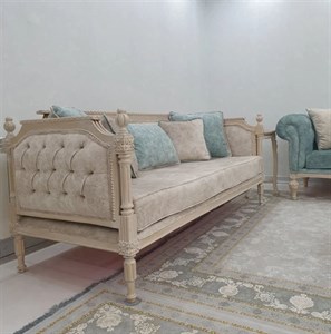مبل کلاسیک فرانسوی کاجی چستر 8 نفره کامنا مدل 13110417