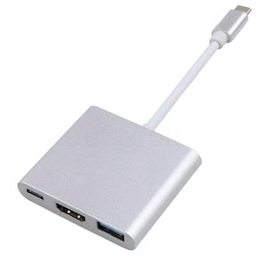 مبدل 3 پورت Type C کی نت K-CO17