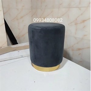 پاف تک نفره استوانه ای با پایه طلایی مبلمان دیرا مدل 12108736