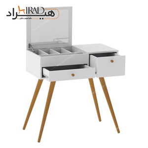 میز آرایش دخترانه پایه چوبی جعبه جواهر هیراد مدل U106 مبلمان دیرا مدل 12125262