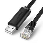 UGREEN USB Console Cable USB 2.0 to RJ45 with RS232 FTDI Chip Console Cable, Plug and Play for PC Laptop in Windows, Mac OS, Linux, 6ft