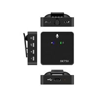 میکروفن بی سیم دو کانال wireless microphone SK750 بسته 3 عددی