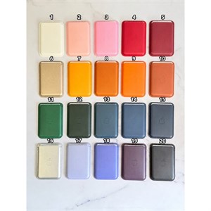 جاکارتی مگ سیف اپل Leather wallet magsafe