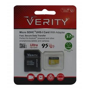کارت حافظه Verity Extreme Micro SDHC 32GB سرعت ADAPTER + 95MB/s
