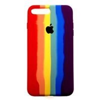 قاب گوشی سیلیکون پاک کنی اورجینال رنگین کمانی آیفون7و8 پلاس  Iphone 7/8 plus
