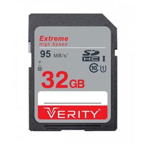 کارت حافظه VERITY 32G SD کلاس 10 سرعت 95MB/s 