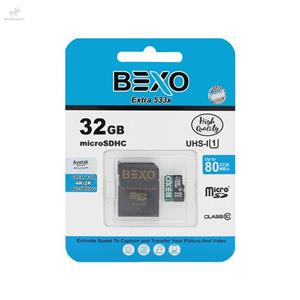 کارت حافظه BEXO 32G کلاس 10 سرعت ADAPTER + 80MB/s