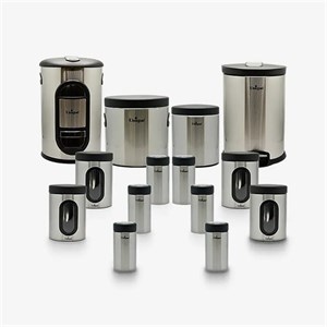 سرویس آشپزخانه 14 پارچه یونیک مدل استیل کد 3505