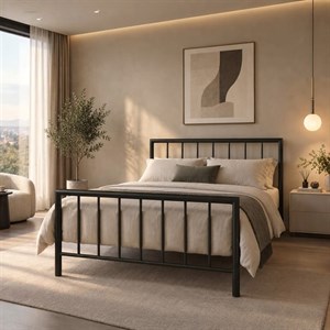 تخت خواب فلزی صنعتی تمام فلزی مستحکمB106