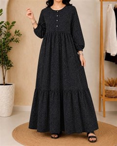 پیراهن خالدار شیردهی نخی 7680