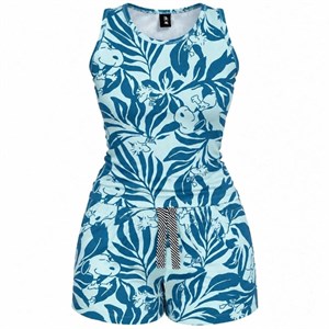 ست تاپ و شلوارک نخی سبز آبی برند H&M مدل اسنوپی سایز S کد 3415