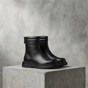 نیم بوت MIU کلاسیک چرم وارداتی - مشکی / پپرونی