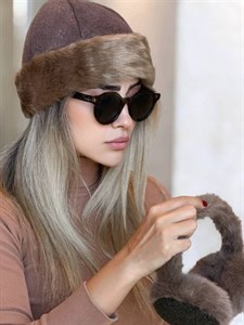 ست کلاه باکت و گوش گیر زمستانی زنانه مدل pilo