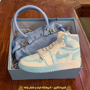 ست کیف و کفش دخترانه آبی