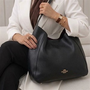 کیف زنانه دوقلو COACH (کوچ) کویین مشکی فلوتر