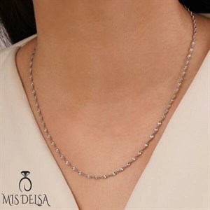 زنجیر ژوپینگ دیسکو سفید 45 سانت