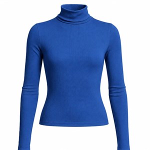 بلوز آستین بلند زنانه پپا مدل Turtleneck رنگ آبی