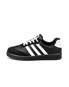 کفش کتانی زنانه مدل ونس سامبا مشکی خط سفید ADIDAS SAMBA