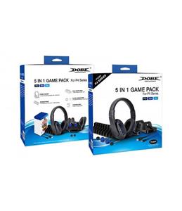 پک لوازم جانبی پلی استیشن 4 - Game Pack 5 in 1 Playstation 4 Dobe