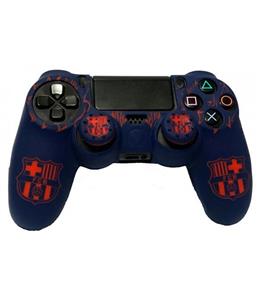 روکش دسته پلی استیشن 4 بارسلونا+2عدد محافظ آنالوگ - Silicon Cover Dualshock4 Barcelona