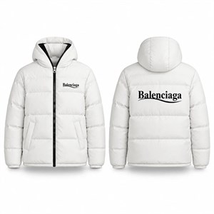 کاپشن ضد آب داخل پشمی Balenciaga-سفید