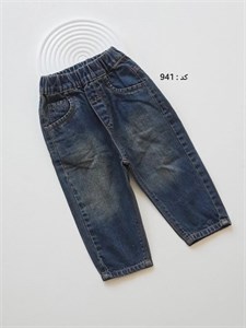 شلوار مام استایل جین نقلی (941) 1تا 4 سال