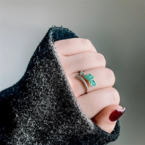 انگشتر نقره جوانه 